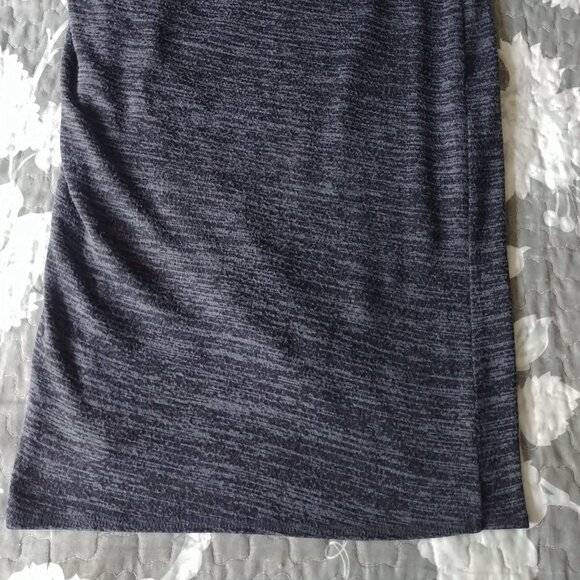 Wilfred Free Ruched Grey Speckled Skirt Size Small, Rayon/Polyester/Spandex - Picture 3 of 4